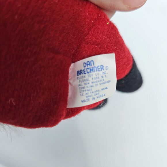 VTG Dan Brechner Santa Claus Plush Ornament 7" Stuffed Toy Christmas Tree Decor - Picture 3 of 4